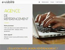 Tablet Screenshot of e-visibilite.com